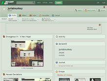 Tablet Screenshot of jurialmunkey.deviantart.com