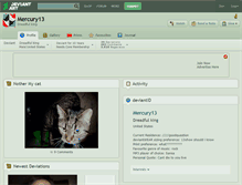Tablet Screenshot of mercury13.deviantart.com