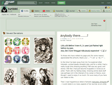 Tablet Screenshot of kuridoki.deviantart.com