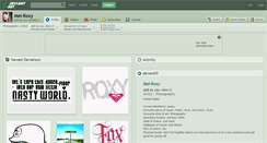 Desktop Screenshot of mel-roxy.deviantart.com