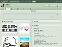 Tablet Screenshot of mel-roxy.deviantart.com
