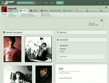 Tablet Screenshot of marceli.deviantart.com