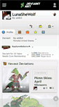 Mobile Screenshot of lunashewolf.deviantart.com