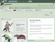 Tablet Screenshot of lunashewolf.deviantart.com