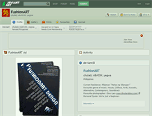 Tablet Screenshot of fushionart.deviantart.com