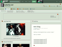 Tablet Screenshot of butterfly-cool.deviantart.com