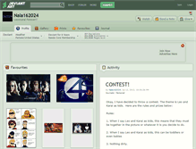Tablet Screenshot of nala162024.deviantart.com