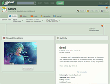 Tablet Screenshot of kokuro.deviantart.com