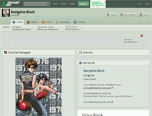 Tablet Screenshot of morgaine-black.deviantart.com