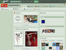 Tablet Screenshot of contortionclub.deviantart.com