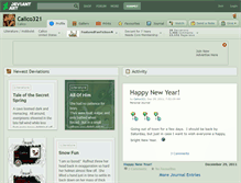 Tablet Screenshot of calico321.deviantart.com