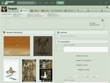 Tablet Screenshot of fangrah.deviantart.com