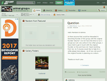 Tablet Screenshot of animal-group.deviantart.com