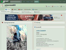 Tablet Screenshot of amberxledxber.deviantart.com