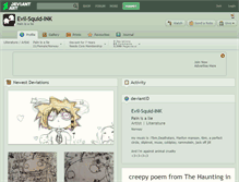 Tablet Screenshot of evil-squid-ink.deviantart.com