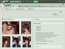 Tablet Screenshot of cyneprin.deviantart.com