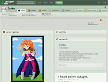 Tablet Screenshot of emiku.deviantart.com