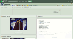Desktop Screenshot of nightwolf8.deviantart.com