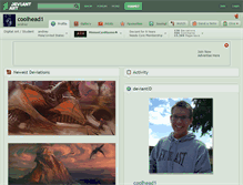 Tablet Screenshot of coolhead1.deviantart.com