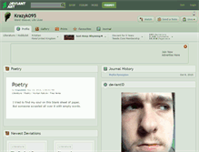 Tablet Screenshot of krazyk095.deviantart.com