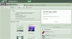 Desktop Screenshot of mlp-fim-archives.deviantart.com