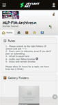 Mobile Screenshot of mlp-fim-archives.deviantart.com