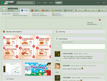 Tablet Screenshot of antonuos.deviantart.com