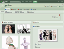 Tablet Screenshot of lara-aimee.deviantart.com