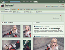 Tablet Screenshot of cloudsofsand.deviantart.com