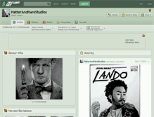 Tablet Screenshot of hatterandharestudios.deviantart.com