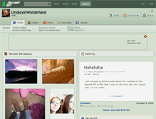 Tablet Screenshot of lindseyinwonderland.deviantart.com