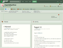 Tablet Screenshot of hopefulblackrose.deviantart.com