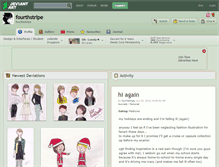 Tablet Screenshot of fourthstripe.deviantart.com