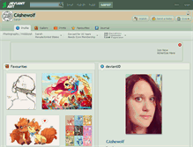 Tablet Screenshot of cashewolf.deviantart.com