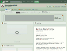 Tablet Screenshot of melodymidnightsl.deviantart.com