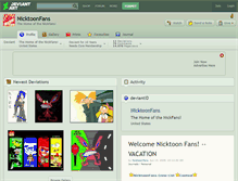 Tablet Screenshot of nicktoonfans.deviantart.com