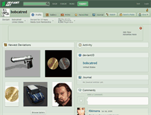 Tablet Screenshot of bobcatred.deviantart.com
