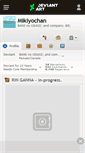 Mobile Screenshot of mikiyochan.deviantart.com