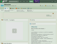 Tablet Screenshot of mikiyochan.deviantart.com