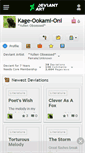 Mobile Screenshot of kage-ookami-oni.deviantart.com