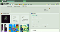 Desktop Screenshot of crystalpurity.deviantart.com