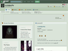 Tablet Screenshot of crystalpurity.deviantart.com