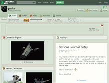 Tablet Screenshot of gamios.deviantart.com