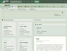 Tablet Screenshot of ipie-27.deviantart.com