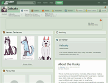 Tablet Screenshot of dalhusky.deviantart.com