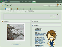 Tablet Screenshot of kinky-angel.deviantart.com