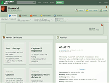 Tablet Screenshot of jimworld.deviantart.com