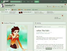 Tablet Screenshot of cosmogurl713.deviantart.com