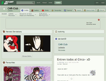 Tablet Screenshot of cmr-club.deviantart.com