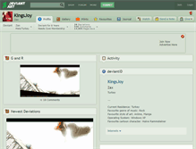 Tablet Screenshot of kingsjoy.deviantart.com